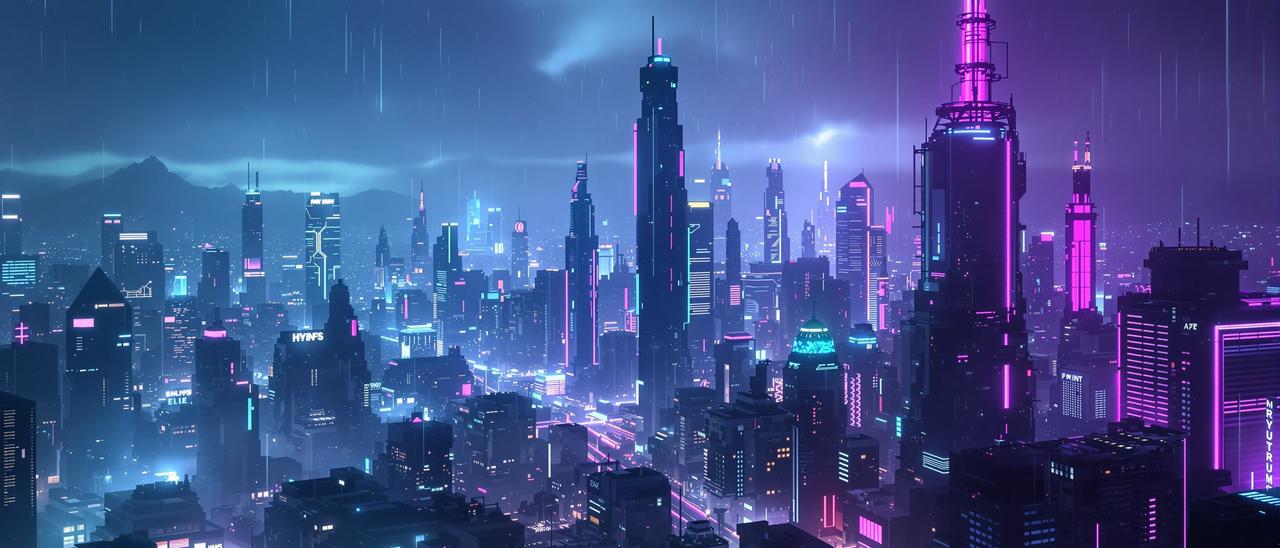 赛博朋克纪元轮播背景